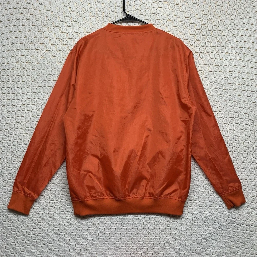 Red Oak Oklahoma State‎ University Jacket Men's Small Long Sleeve V-Neck Poly